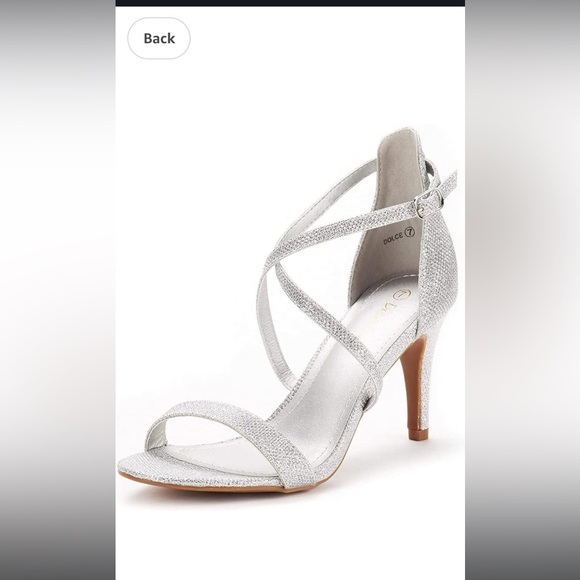 Dream Paris silver glitter heels - Picture 2 of 3